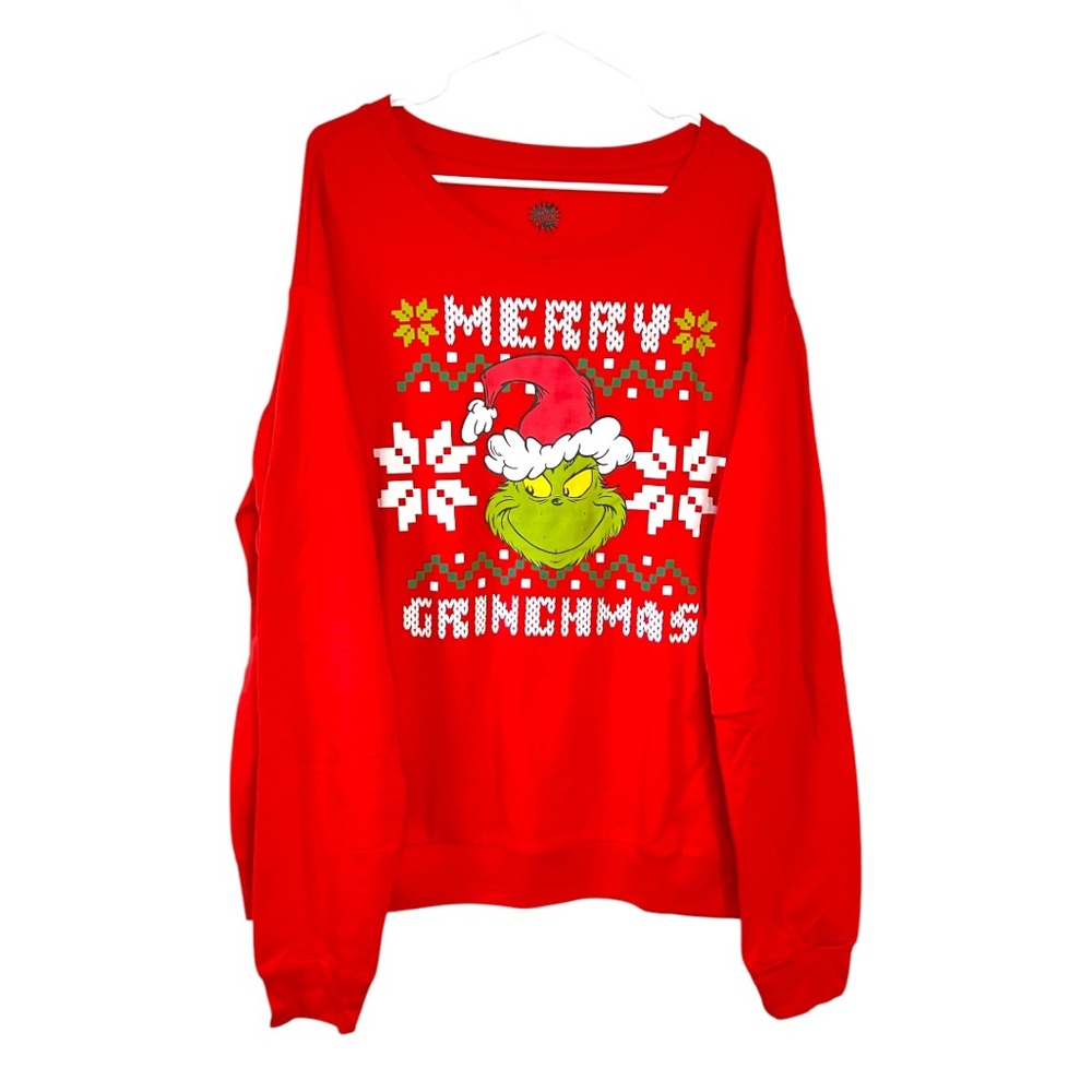 Grinch Red Merry Grinchmas Adult Lounge Graphic
Sweatshirt